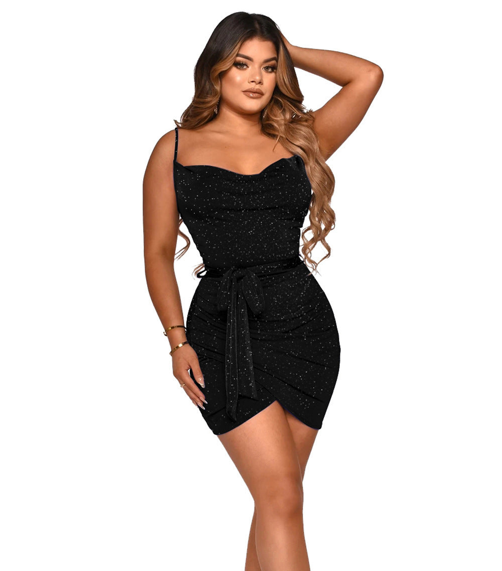 Fina Dam Klänningar Bodycon Asymmetrisk Snitt Polyester-3