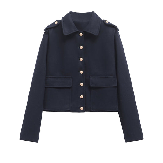 Damjacka Långärmad i Mjuk Polyester för Elegant Stil-1