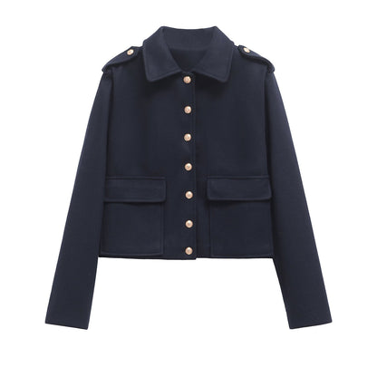 Variant image for Damjacka Långärmad i Mjuk Polyester för Elegant Stil-1