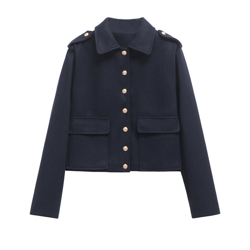 Damjacka Långärmad i Mjuk Polyester för Elegant Stil-1
