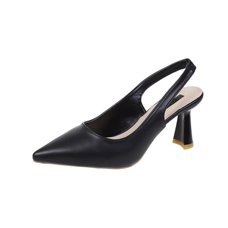 Kvinnor Slingback Pumpar Spetsig Design Hållbart Material 8