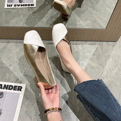 Kvinnors Ballerinas Unik Design Vadderad Innersula Gummisula 9