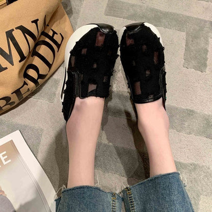 Kvinnors Sneakers Slip-On Andningsbart Material Avslappnad Design 9