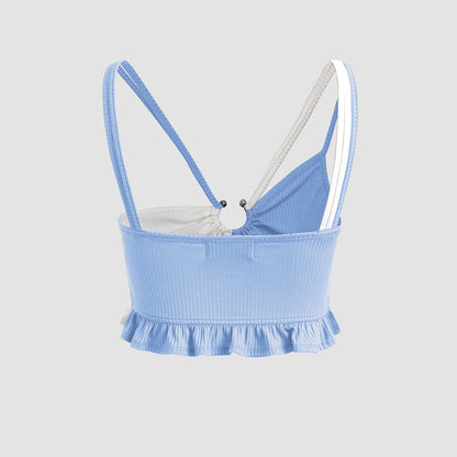 Dam Skördetopp Lätt Stretchy Polyester-2