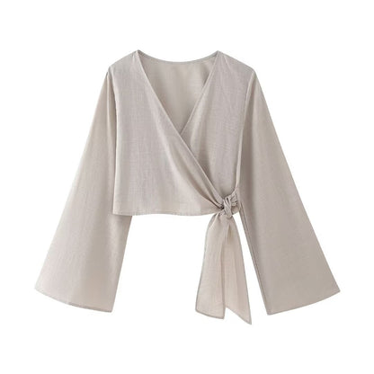 Kvinnors Byxor Set Loop Stil Långärmad Högkvalitativt Tyg-1