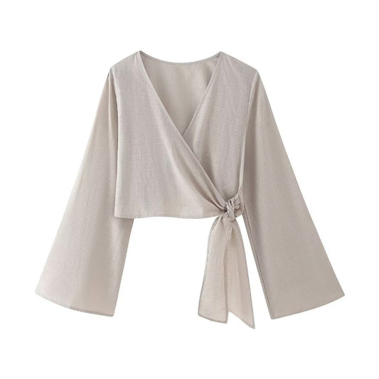 Kvinnors Byxor Set Loop Stil Långärmad Högkvalitativt Tyg-1