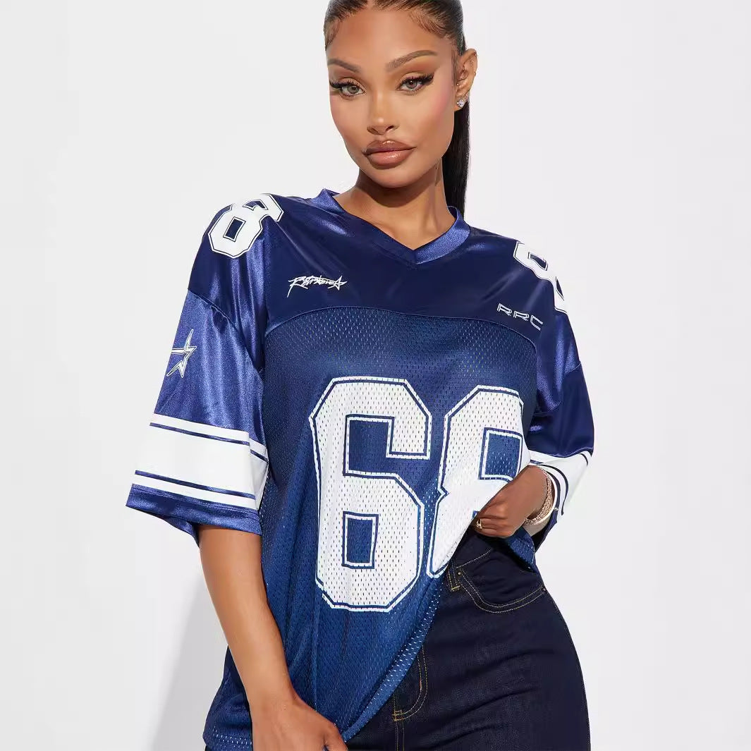 Dam T-Shirt V-ringad Kortärmad Polyester för Träning och Fritid-3