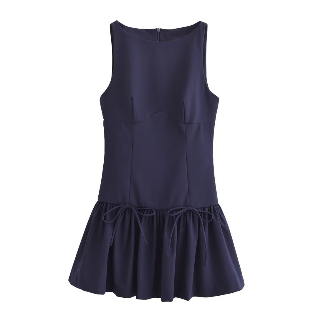 Variant image for Fina Dam Klänningar A-Line Polyester Rund Halsringning-13