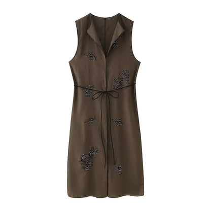 Variant image for Dam Långa Byxor med Paljetter och Snörning Polyester-1