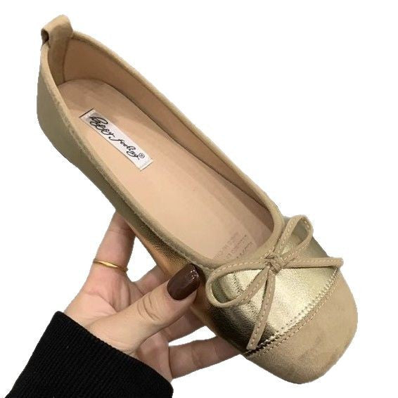 Kvinnors Ballerinaskor Mjuk Mocka Slingdetalj Elegant Komfort 6
