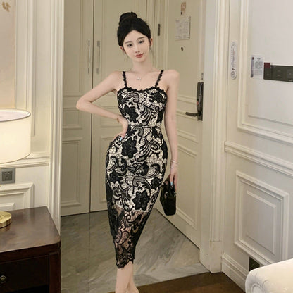 Variant image for Damklänning Off-Shoulder Spaghetti Band Polyester-4