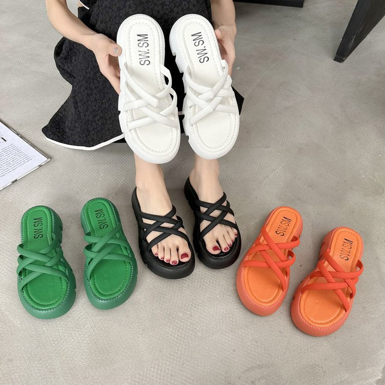 Kvinnors Öppna Sandaler Trendig Design Lätt Material 2