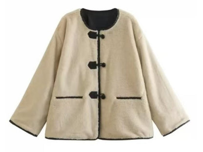 Damen-Steppjacke mit Knopfdetails und großen Taschen – weich und warm, maschinenwaschbar, erhältlich in S-XL 1