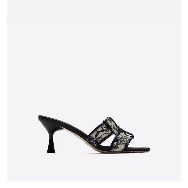 Kvinnor Slingback Sandaler Elegant Spetsdesign Hållbart Material 5