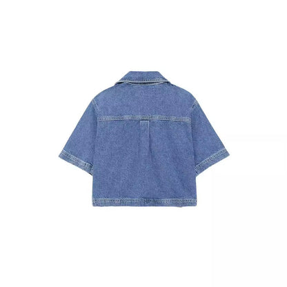 Dam Rock Set Denim Skjorta och Byxor Vintage-Inspirerad-4