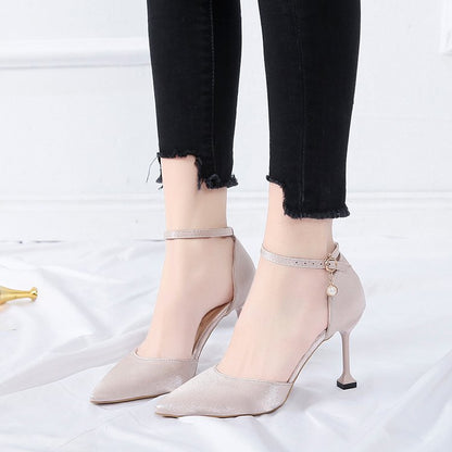 Kvinnor Slingback Skor Hög Blockhäl Syntetisk Läder 4