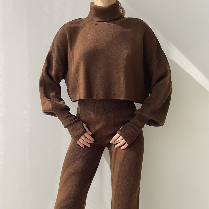 Kvinnors Affärsdräkt Långärmad Hög Krage Polyester-4
