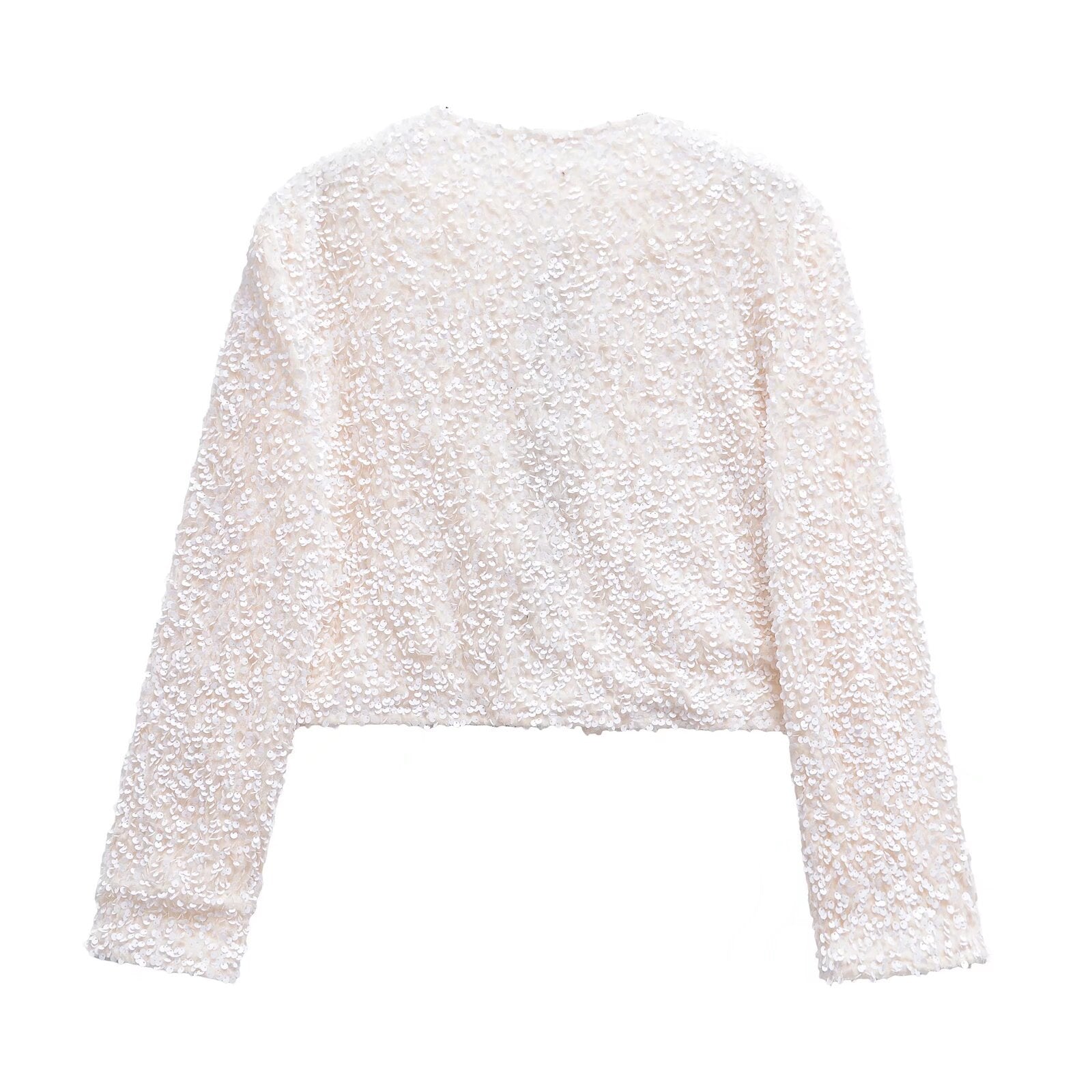 Dam Lång Kofta Dekorerad Polyester-4