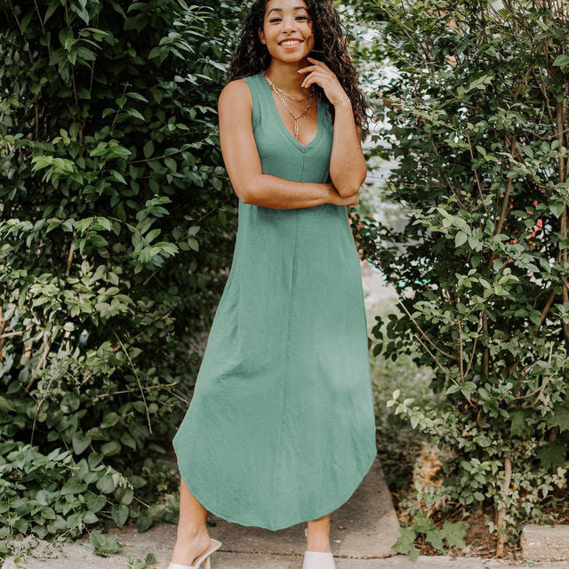 Variant image for Dam Långklänning V-ringad Ärmlös Polyester Maxilängd-19