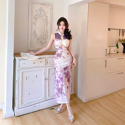 Dam Klänning Bodycon Mönstrad Polyester Smal Fit 4