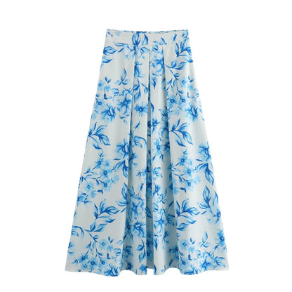 Variant image for Damkläder Skjorta Halvlängd Kjol Sättning Långa Ärmar Polyester-17