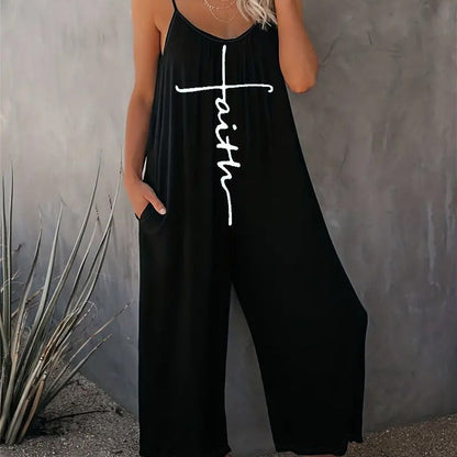 Snygga Byxor Dam Loose Fit Tryckt Polyester-2