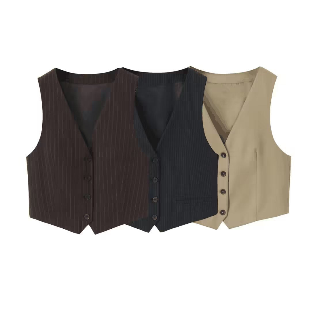 Herr Slim-Fit Byxor med Knappar och Patchwork i 100% Bomull-3
