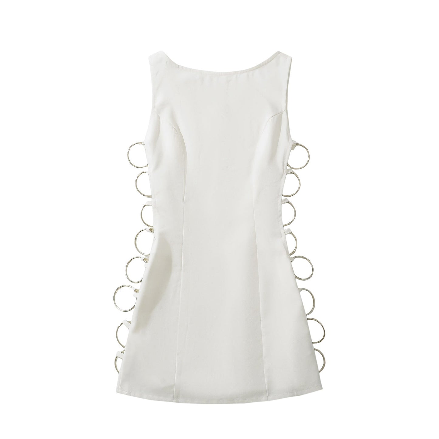 Variant image for Kvinnors Klänning Figur-huggande Med Unika Ringdetaljer Högkvalitativt Tyg-2