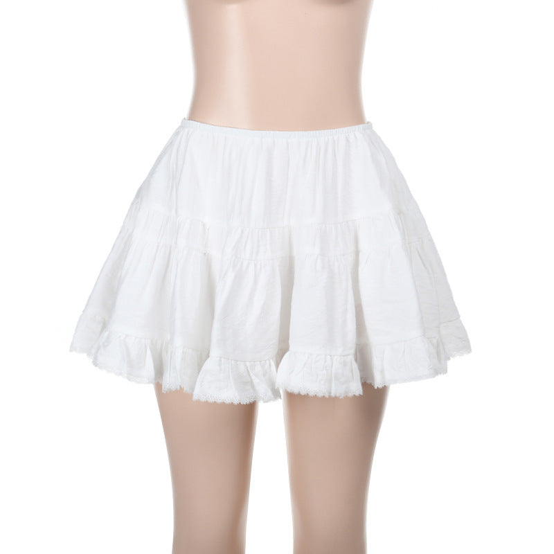 Variant image for Kvinnors Överdimensionerad Rock Rüsch Detaljer Bomull-1