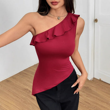 Dam Cami Topp Axel-fri Lätt Stretchig Polyester-2