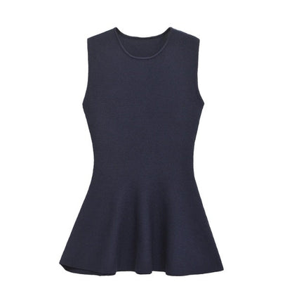 Dam A-linjeklänning Ärmlös Elastisk För Sommar och Fest 9