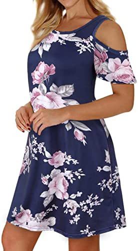 Variant image for Dam Klänning A-linje med Bladmönster i Elastisk Polyester-2