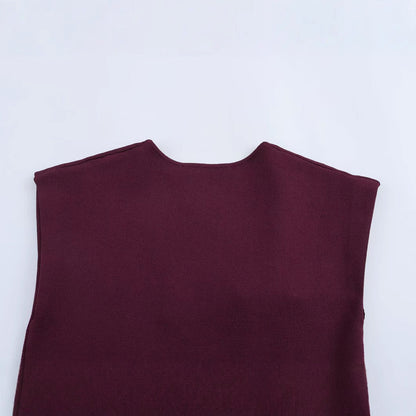 Dam Slim Fit Top Ärmlös Polyester-4