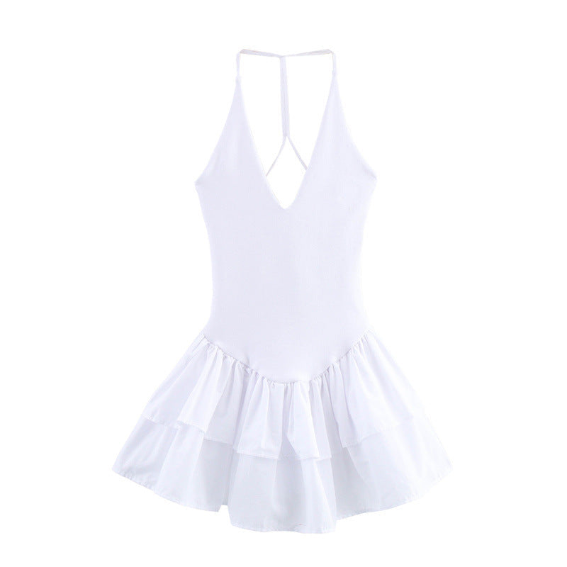 Damklänning A-Line Ärmlös Polyester Midi-4