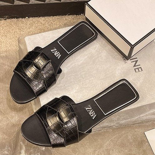 Dam Skor Pantolettes Färgblockdesign Syntetisk Icke-Glid Sula 9