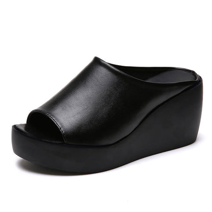 Kvinnliga Pantoletter Kil Design Andningsbart Material-6