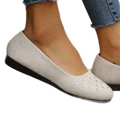 Kvinnor Ballerinaskor med Strassdetalj och Bekväm Sula 6