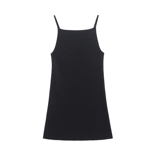 Kvinnors Glittrig Miniklänning Ärmlös Polyester-1