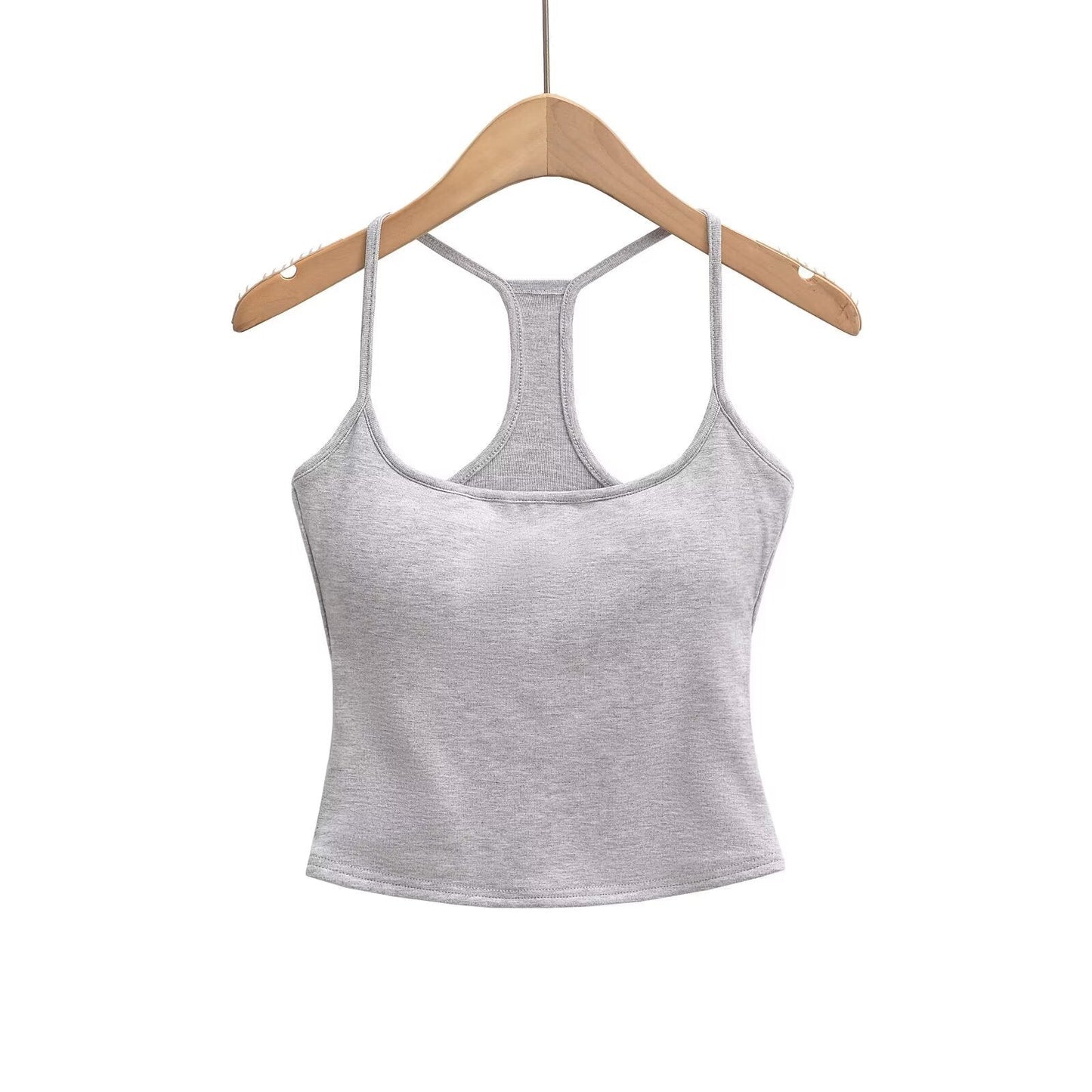 Variant image for Kvinnors Sporttopp Racerback Andningsbar Bomullsmix-1