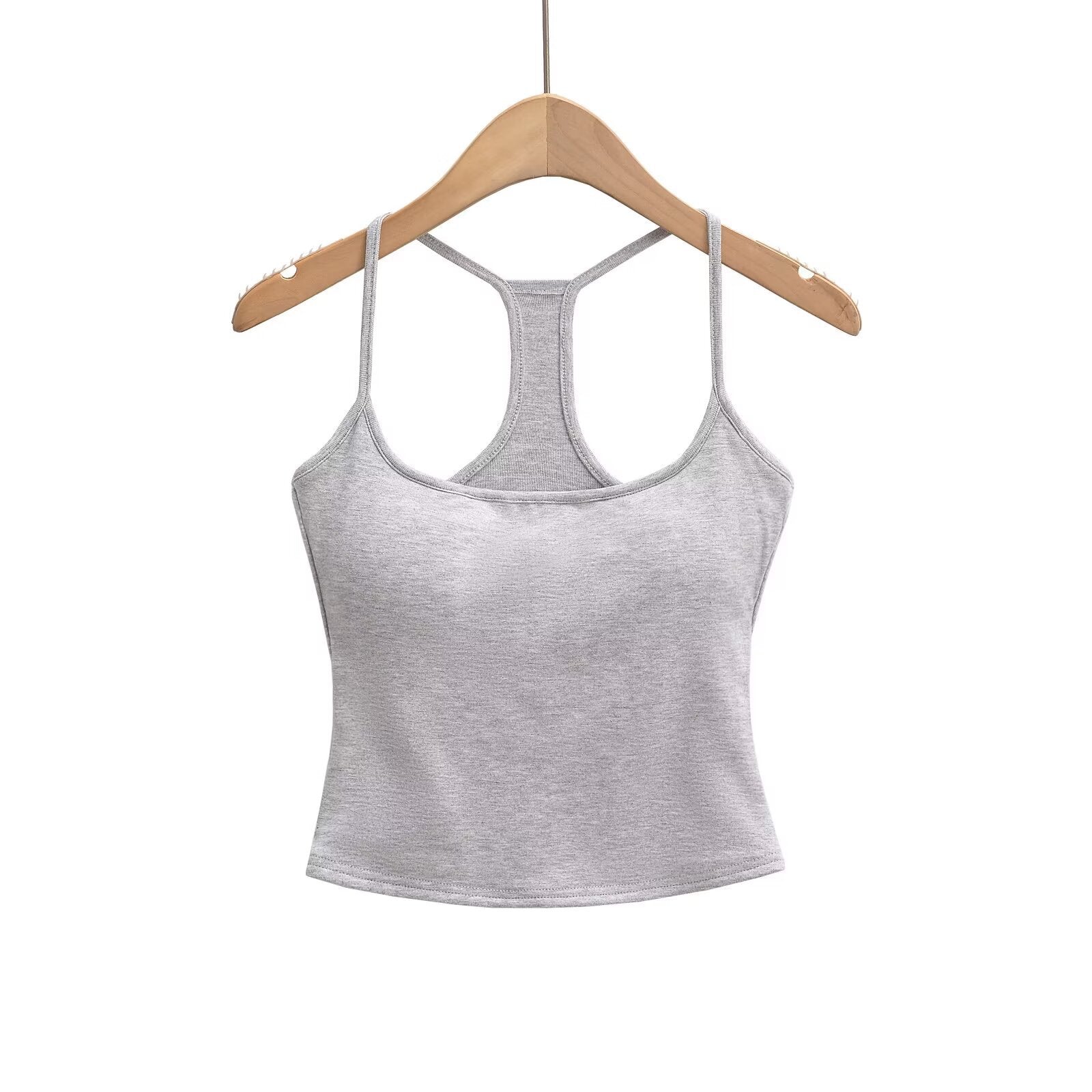 Variant image for Kvinnors Sporttopp Racerback Andningsbar Bomullsmix-1