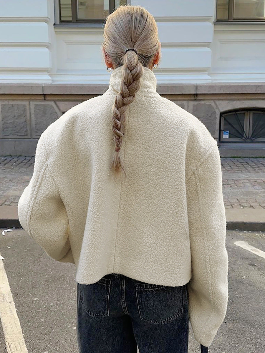 Dam Fleecejacka Statkrage Mjuk Fleece-6