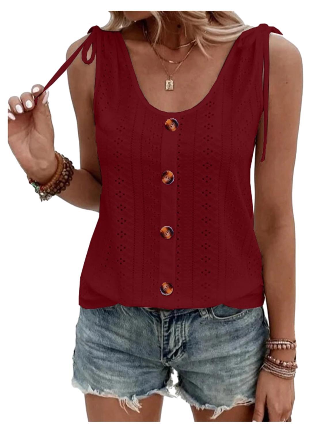 Variant image for Dam Väst Rund Hals Kabelknappfri Mjuk Polyester-31