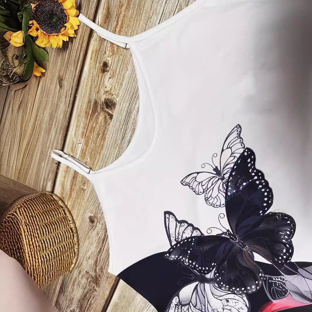 Fina Dam Klänningar Lång Utan Ärmar Digitaltryckt Polyester 4