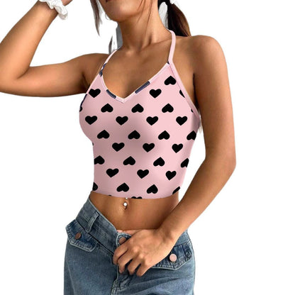 Dam Tank Top Spaghetti Band 100% Bomull Medium Elasticitet-5