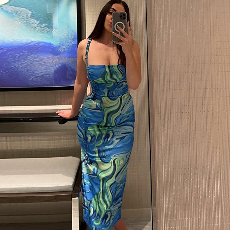 Dam Klänning Bodycon Off-Shoulder Midi Högkvalitativt Tyg-5