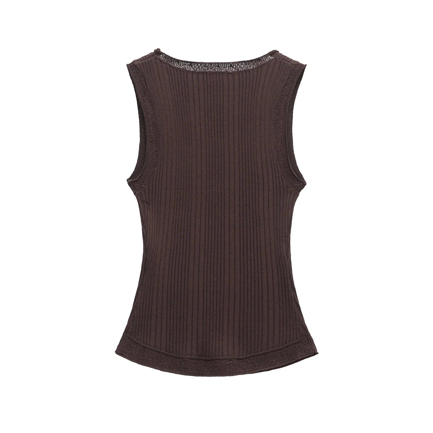 Kvinnors Festtop Djup V-hals Elastisk Ribbad Topp-2