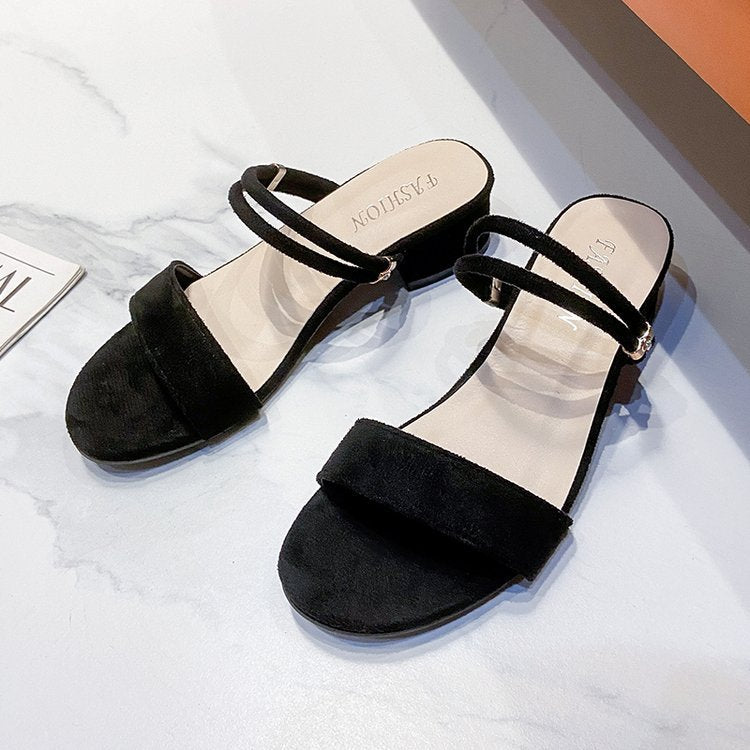 Dam Sandaler Dubbelband Mjuk Tyg Tåavskiljare 10