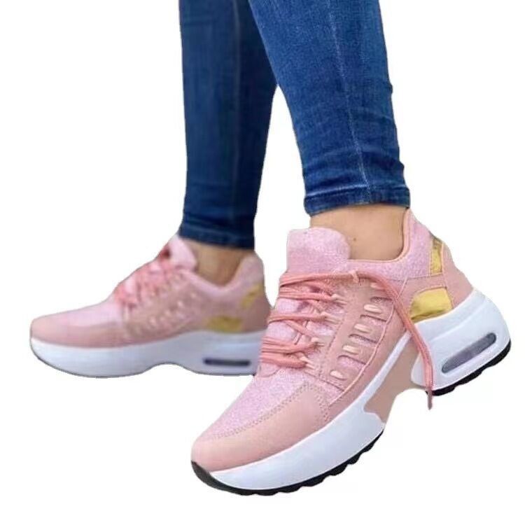 Kvinnor Sneakers Sportig Design Andningsbar Textil Sula 10