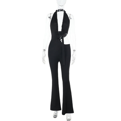 Kvinnor Jumpsuit Elegant Stretch Tyg Figur-Hugging Komfortabel Design-1