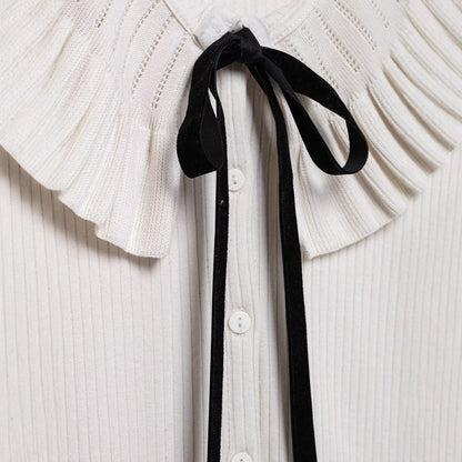 Kvinnors Kappa Rüschig Detalj Polyester-4